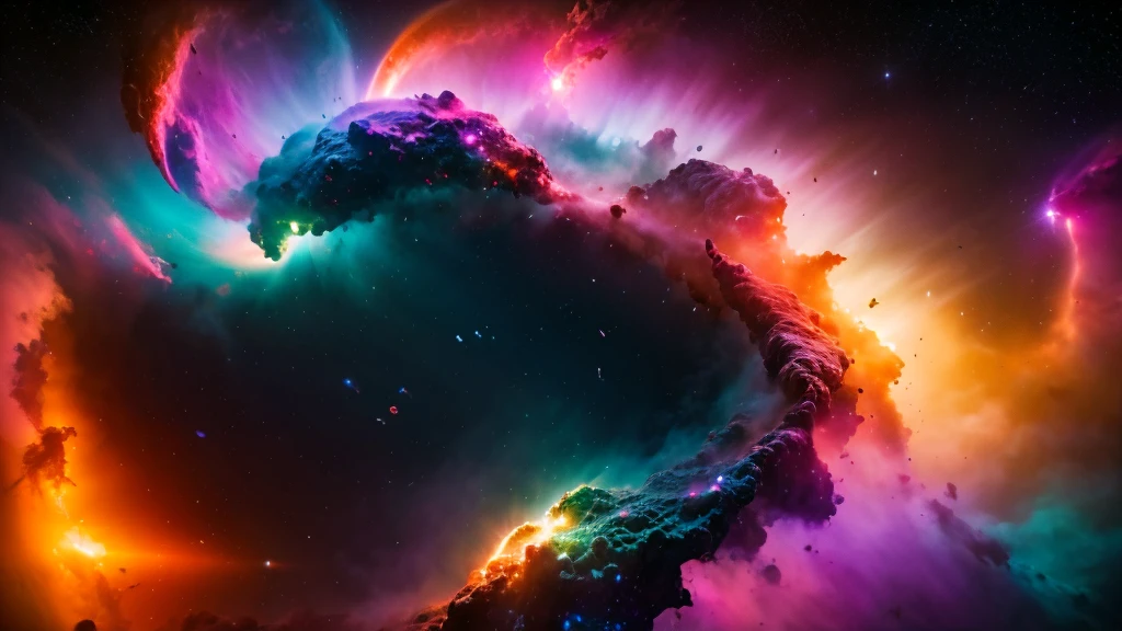 vizalise multicolored liquid smoke floating around in the multicolored stunning nebula mist galactical environment,vivid colors, warm color tones,sharp focus, depth of field, intricate details, lifelike textures,psychedelic, photorealistic,cinematic, realistic, uhd, hdr, 8k, 35mm film
