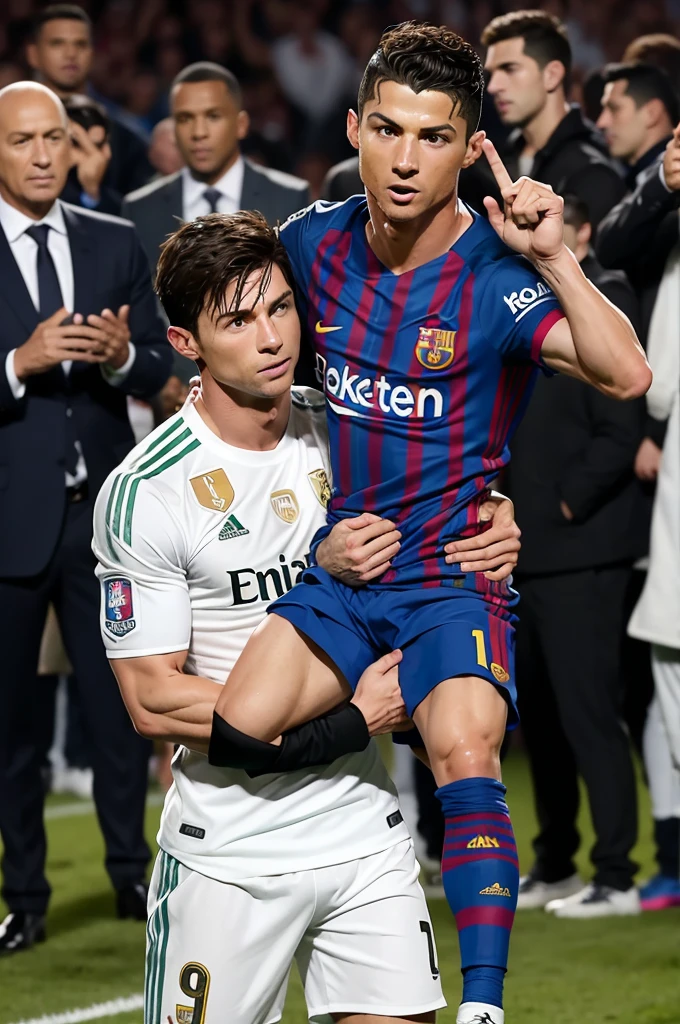Cristiano ronaldo humilhando lionel messi