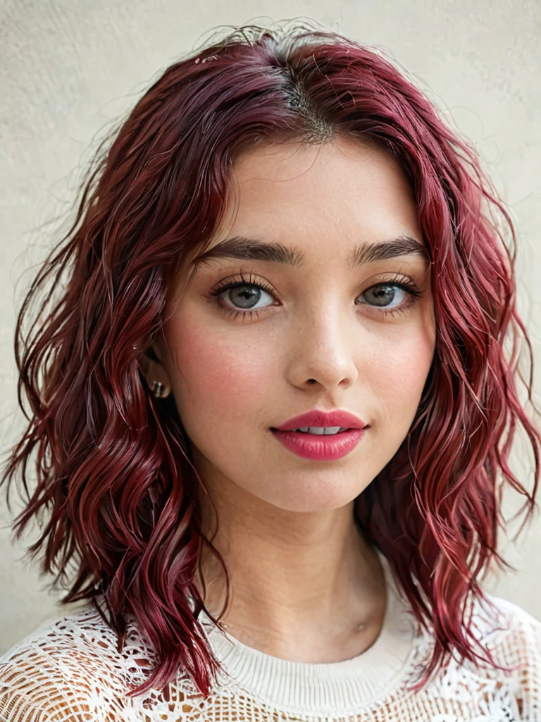 I like your hair color. and lips too. I think it will be very beautiful when you smile.