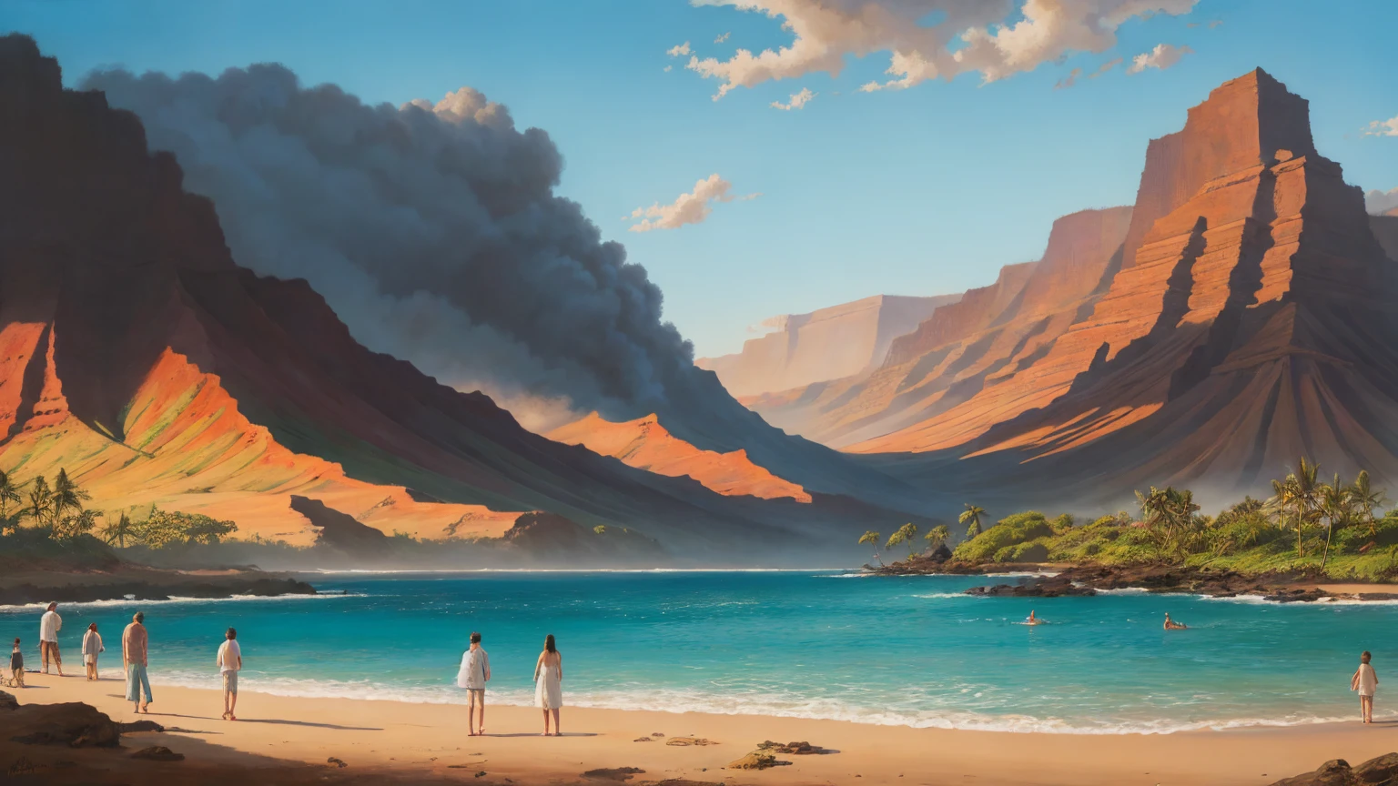 Paintings by Hawaiian artist Christian Lassen