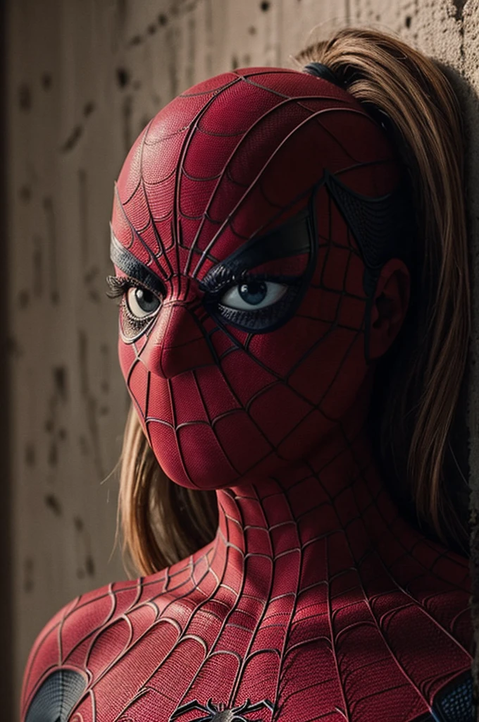 Chica spiderman sin mascara, alta resolucion y definicion