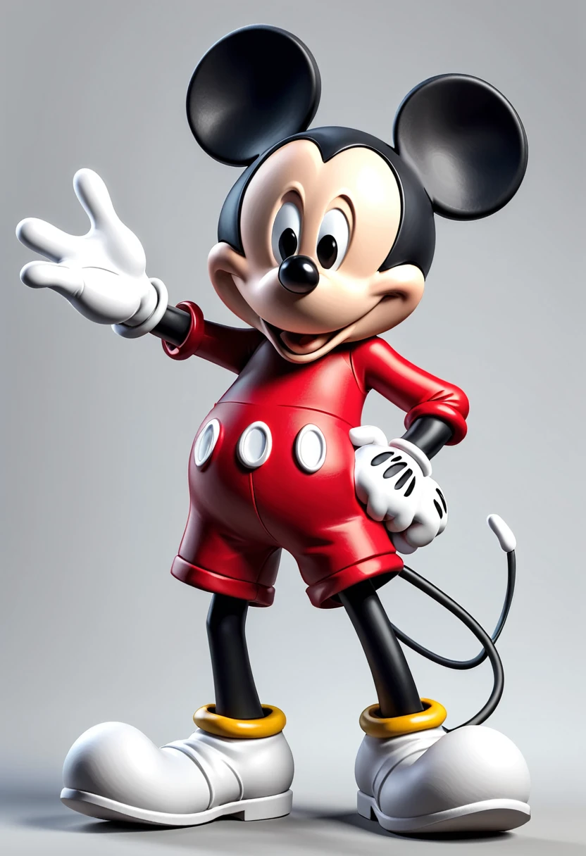 um Mickey Mouse em estilo 3D alto realista bem stiloso