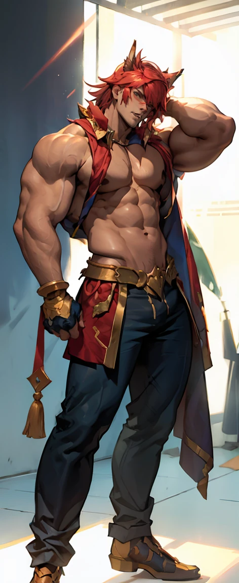 Hot muscular tall male, muscular, pecs, big biceps, showing muscles, sexy pose, hot, close