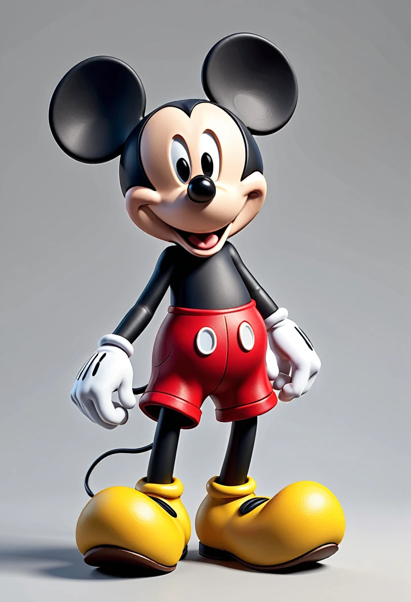 um Mickey Mouse em estilo 3D alto realista bem stiloso