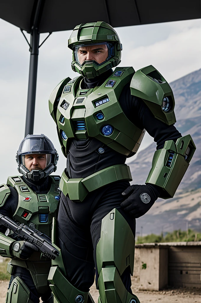 Master Chief mit krone und zepter
