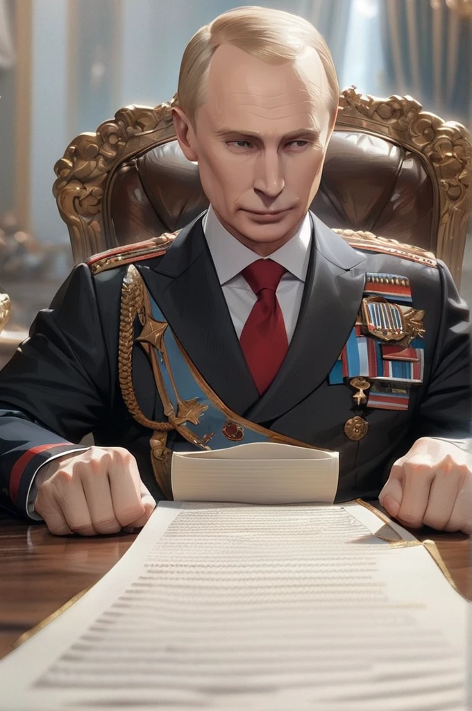 Imperio de mal, de ((evil)), at the epicenter is Russia's president - Putin