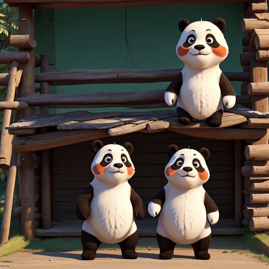 Un oso panda embarazada