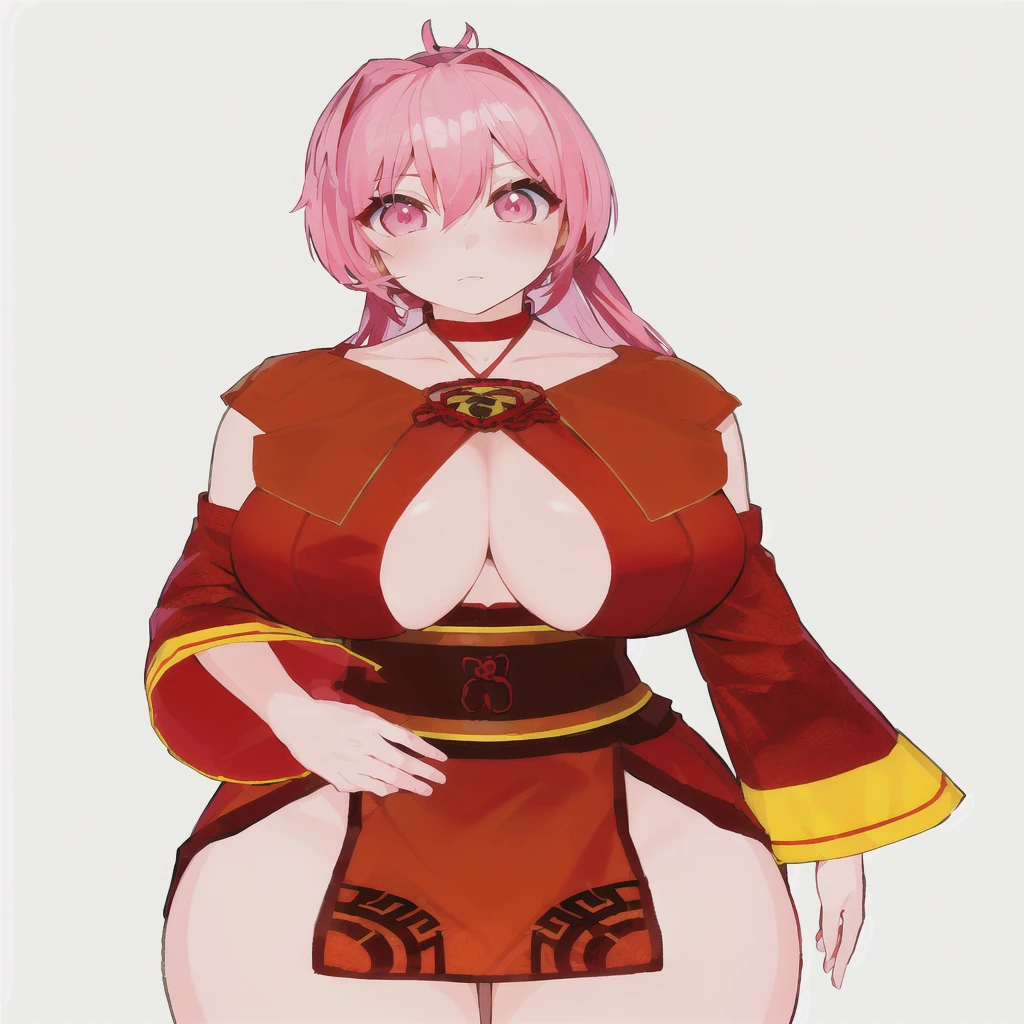 Pink Hair、红色连衣裙的Anime Girl对着镜头摆姿势, OPPEIN, Anime style 3d, biomechanical OPPEIN, OPPEIN proportions, pixiv 3dcg, render of a cute 3D Anime Girl, Maximum increase in rice, Full body fairy, 诱人的Anime Girl, 3D Anime Girl, , April Rendering,诱人的Anime Girl, Anime Girl, OPPEIN proportions, Pink ponytail hair,Anime style,Exposed,Huge Breasts,beautiful girl,超级Sonison,Sonison,Plump girl,Huge Breasts的女孩,中国antiquity,Chinese ancient costume,Girls of the Three Kingdoms,Pink Eyes,Pink eyelashes,Three Kingdoms,Dynasty Warriors,antiquity,Cute girl