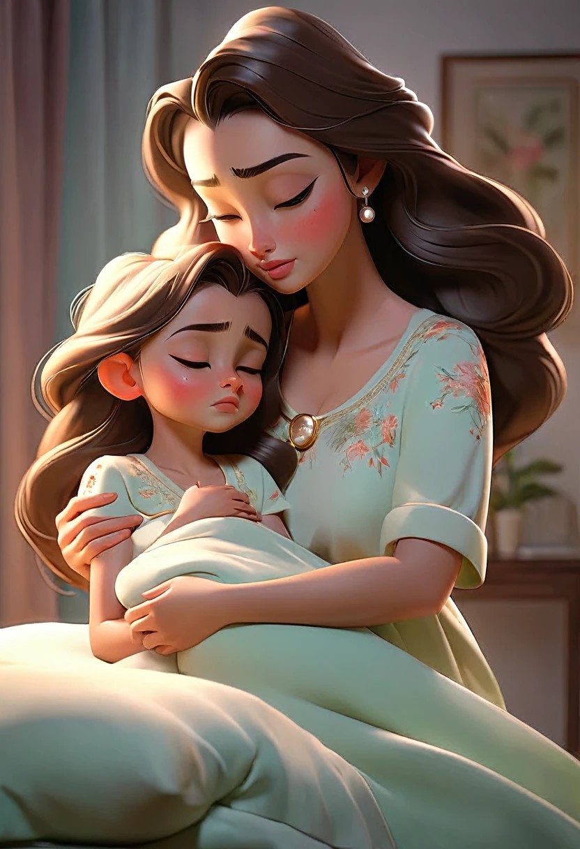 taking care of her mother