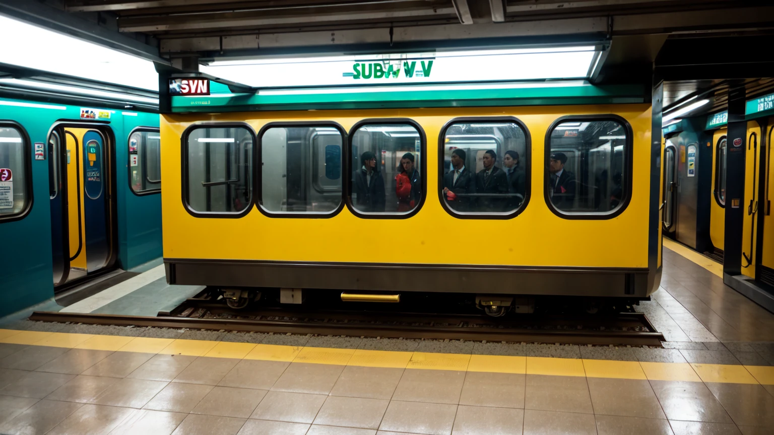 In a Subway Wagon