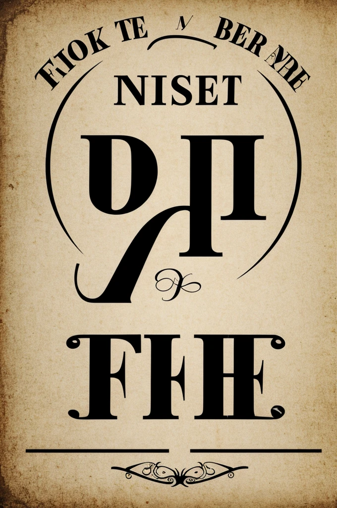 My first name with a one piece font