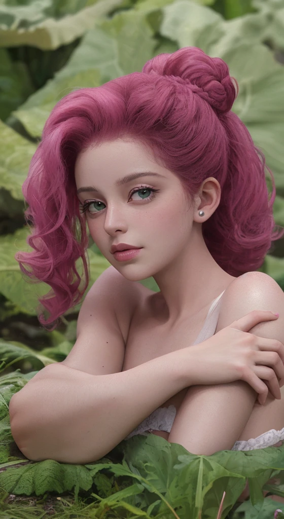 Realistic, photorealistic, cute fairy, in big magic flowers, (18 years), (detailed beautiful face), nude, (extremely sexy), pleasure, small breasts, perfect adult body, full body portrait, expression enjoyment, Masterpiece, amazing eyes, pleasure aura, fantasy aesthetic, cinematic lighting, little smile, fine facial traits, Slim physique, (depth of field), cinematic