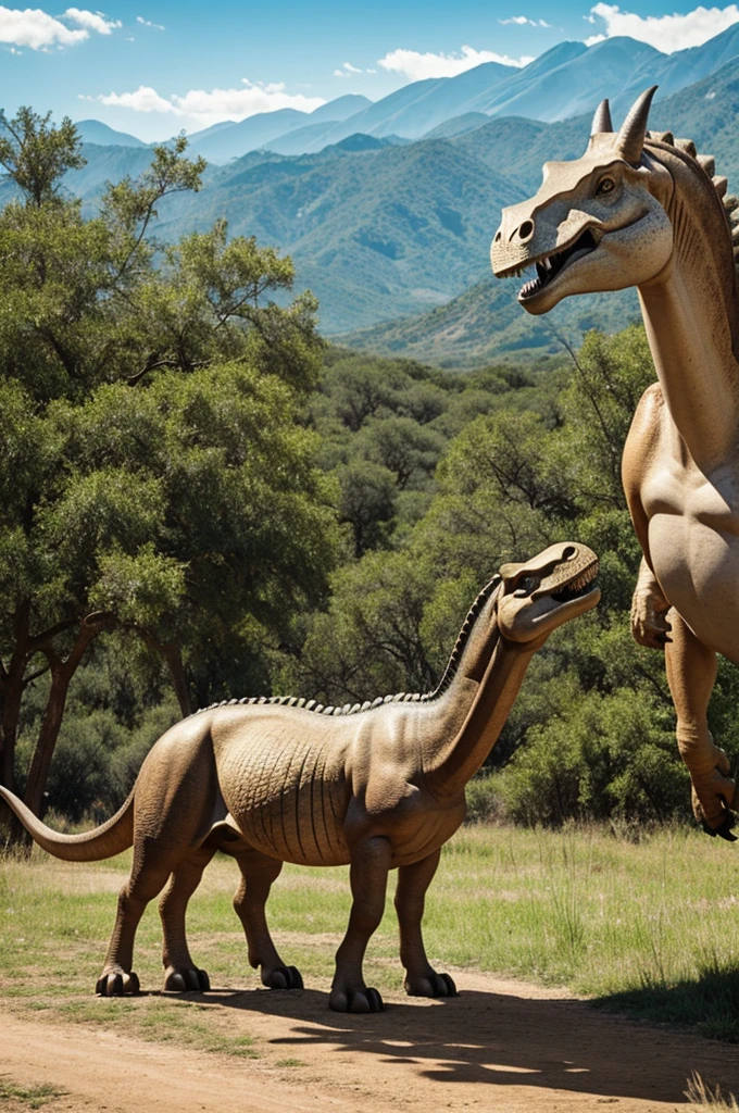 Dinosaurio con cola de caballo