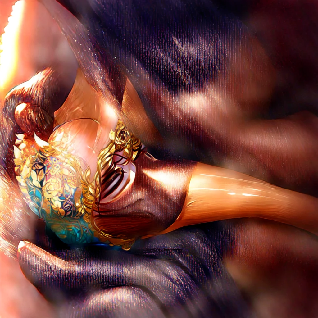 (Gacky: 0.9), (Masterpiece), (Ultra High Definition: 1.0), (Detail, Masterpiece, Delicate, Detailed), (Beautiful Woman 1, Large Open Legs, Lying Down, Colored Background), (Indistinguishable Flesh-Colored Underwear, Touching Male Genitalia, Full Body, Crotch Brown), (8K, Best Quality), Panting. Angelina Jolie's perfect face perfect eyes