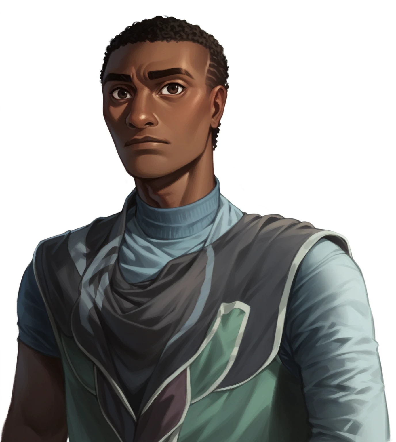 zPDXL, African-American, Richard ayoade resemblance dark skin and curly hair low curly hair, young and very handsome, Disney modern animation style , 18 years old , dark-skinned African-American , very good looking
