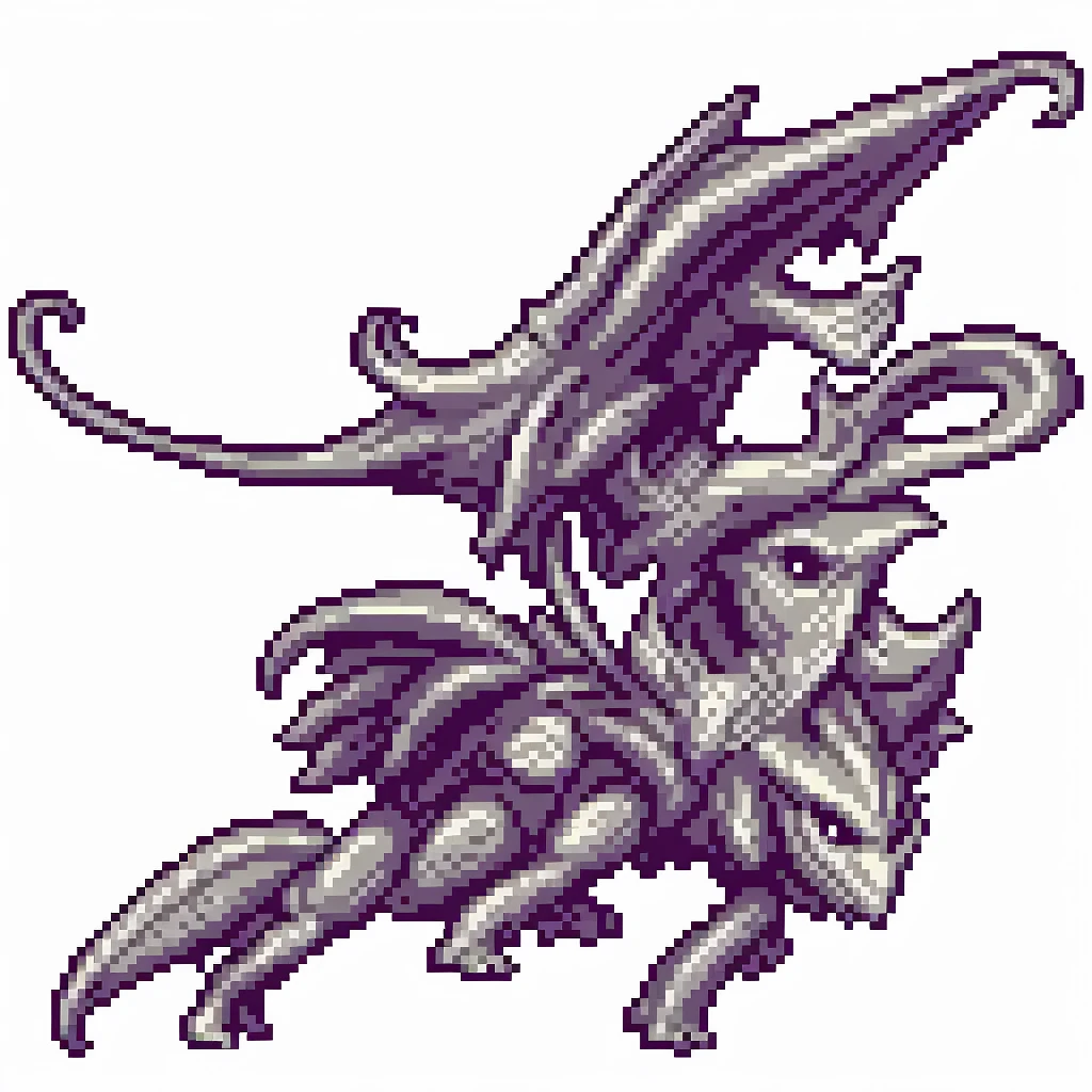 masterpiece , best quality , pixel art , 1 dragon , fantasy clothes , full body , white background