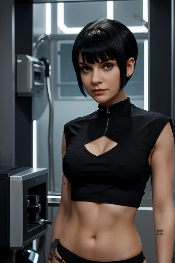 a girl with the Abby Sciuto hair cut