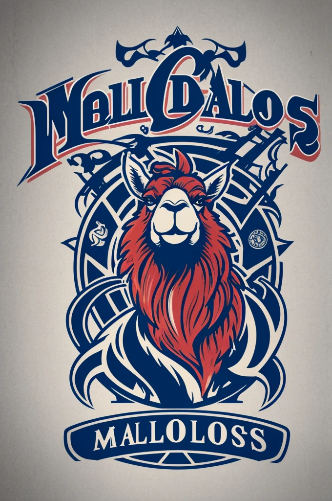 Logo with Malvados S title.A con llamas
