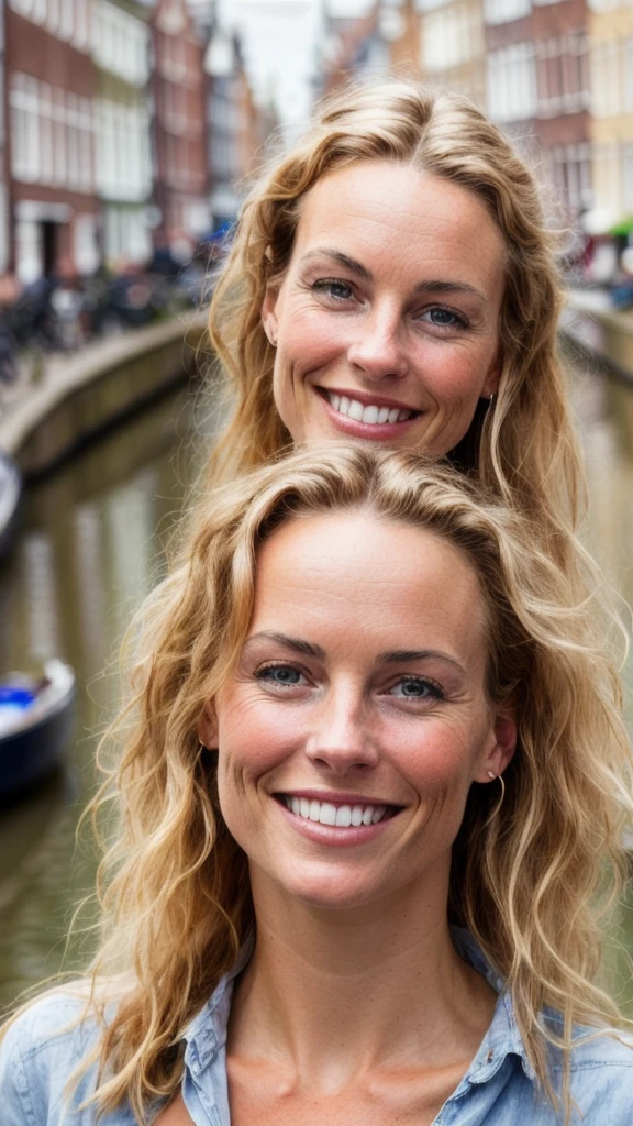 raw closeup of a stunningly beautiful Young woman, looking in the cam and dressing wonderfully, stunning and the quality of the picture's realistic by the canals of holland, shops selling gouda cheese, RAW, 8K, UHD, natural lighting, perfect day, amateur, candid, extreme close up,