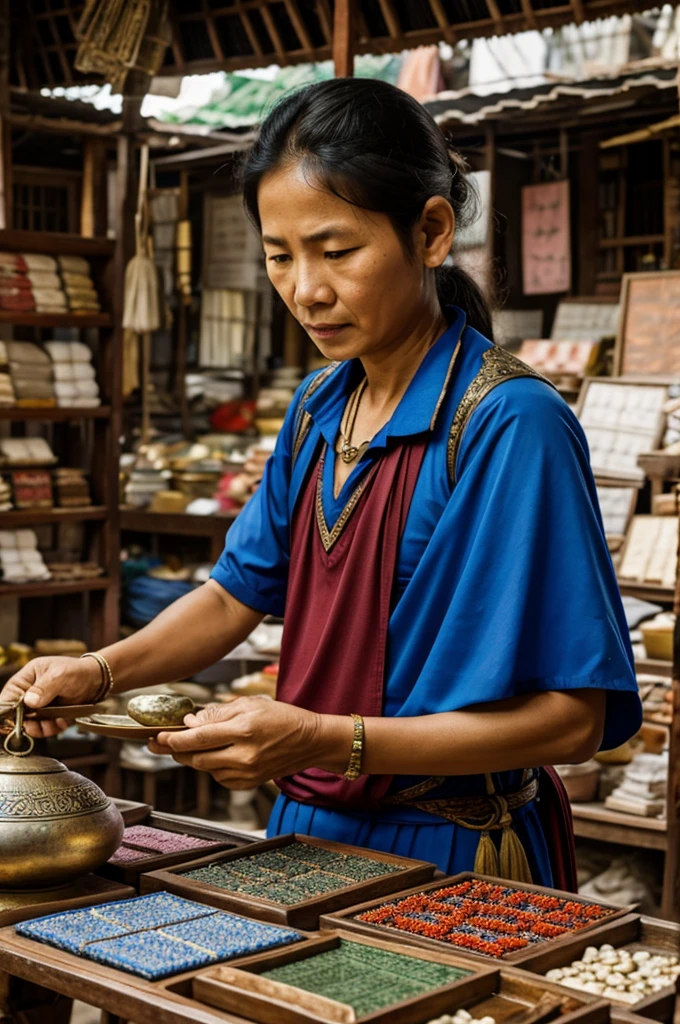 Amulet seller, Thailand