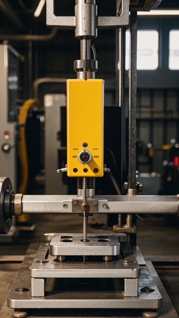 An iPhone cell phone is seen being pressed under a hydraulic pressing machine