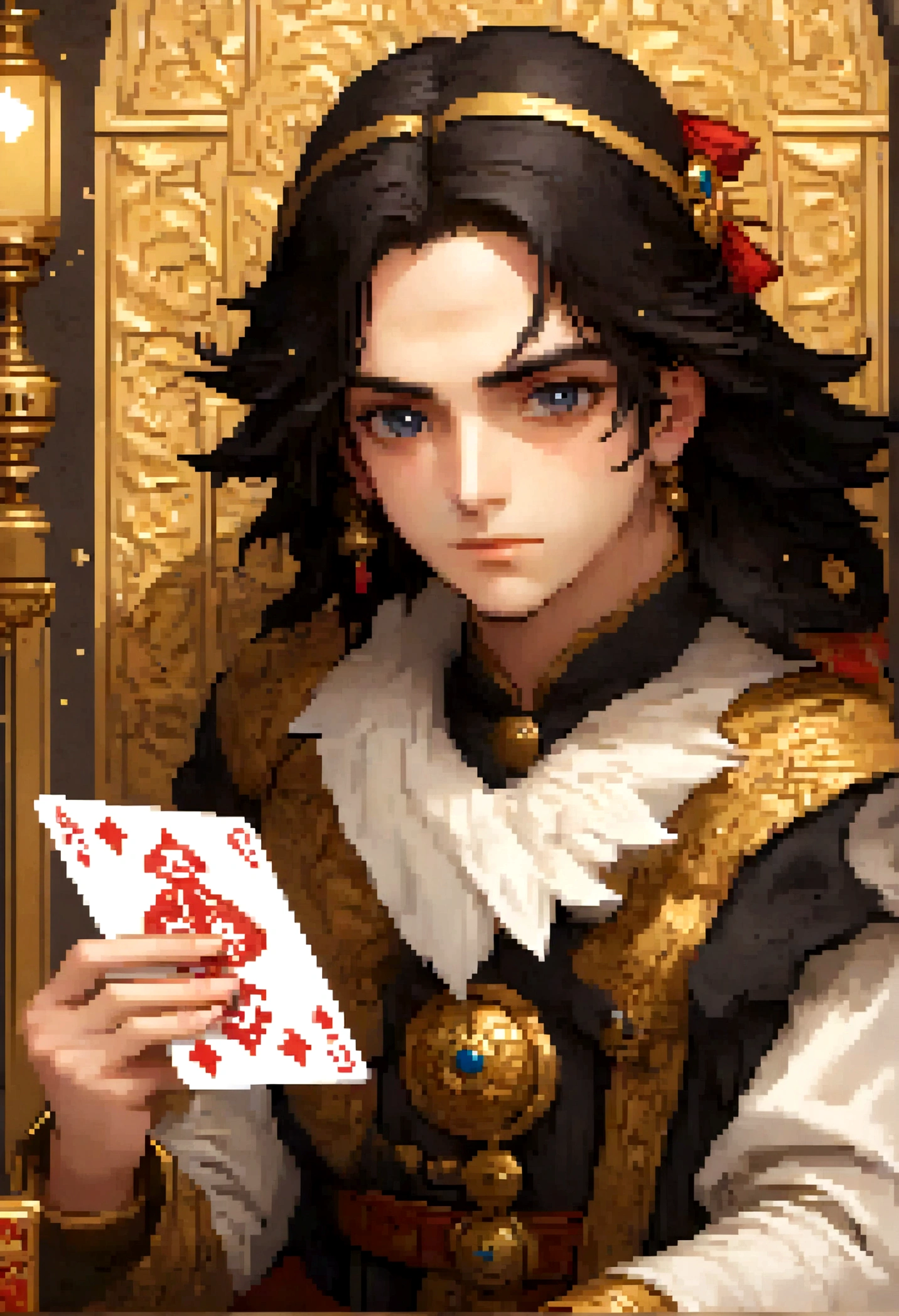 Um mago escrevendo uma carta
