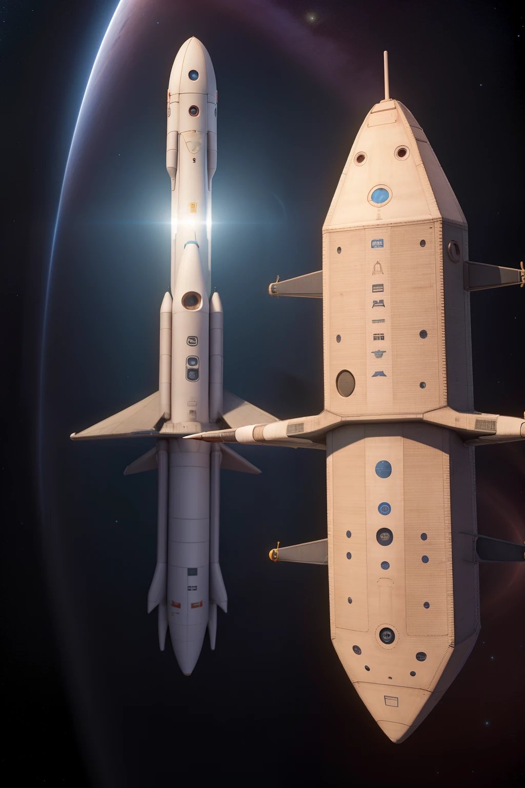 astronauta, dentro de uma nave espacial, flutando, with a photo in hand, chorando