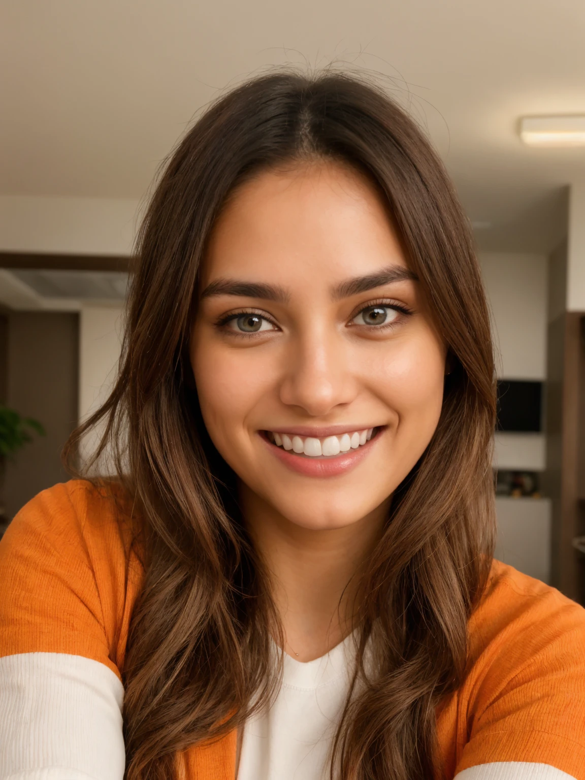 ultra realistic, white teethes