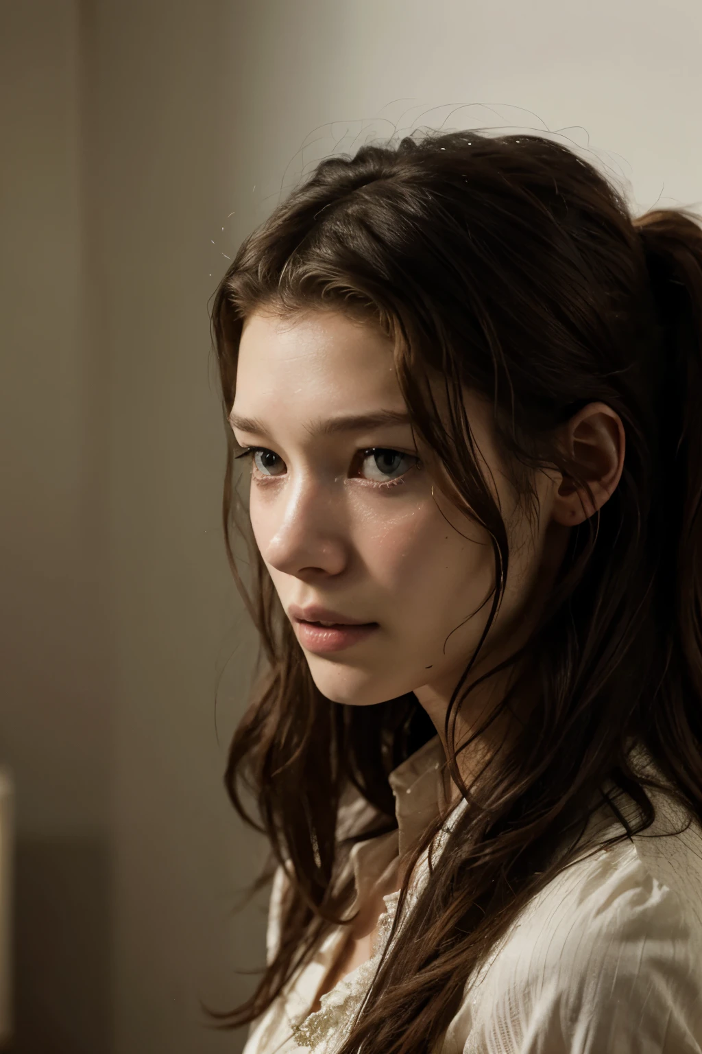 Astrid berges frisbey with wounded face