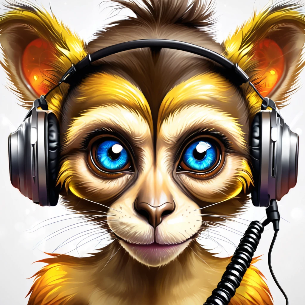 macaco android com olhos flamejantes