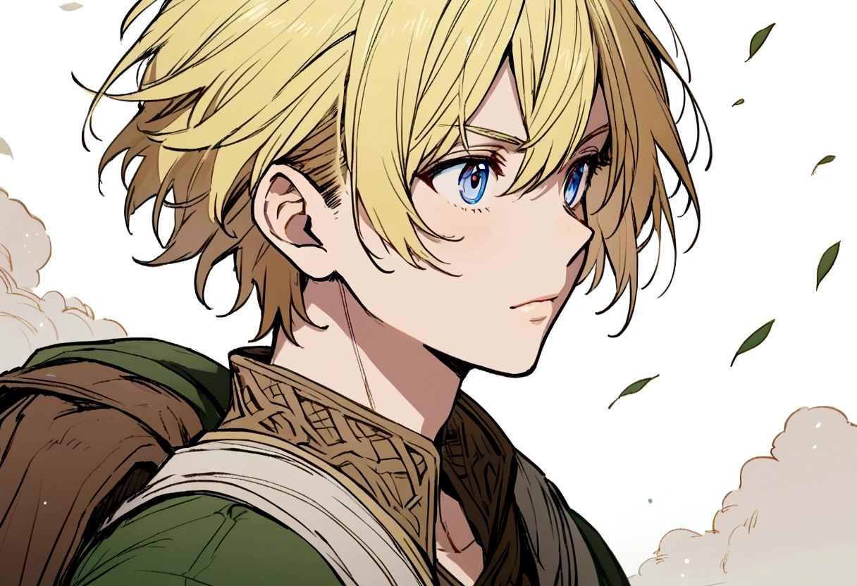 boy Short Hair Blonde anime Adventurer