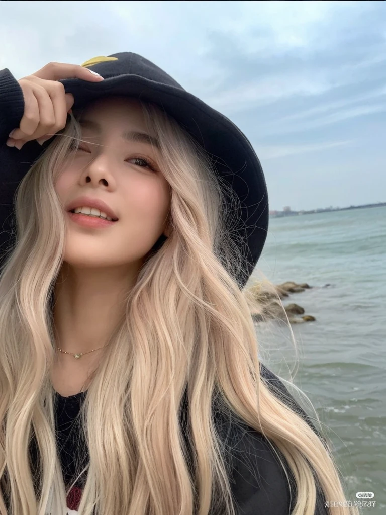 ((Obra de arte)), (melhor qualidade), (detalhado), (1 garota), cabelo rosa claro, olhos rosas claros brilhantes, Cabelo liso, vestindo um moletom preto moderno, korean girl, coreana, sardas, pintinhas, cabelos rosa