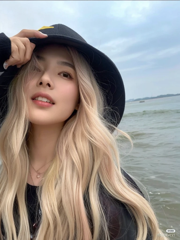 ((Obra de arte)), (melhor qualidade), (detalhado), (1 garota), cabelo rosa claro, olhos rosas claros brilhantes, Cabelo liso, vestindo um moletom preto moderno, korean girl, coreana, sardas, pintinhas, cabelos rosa