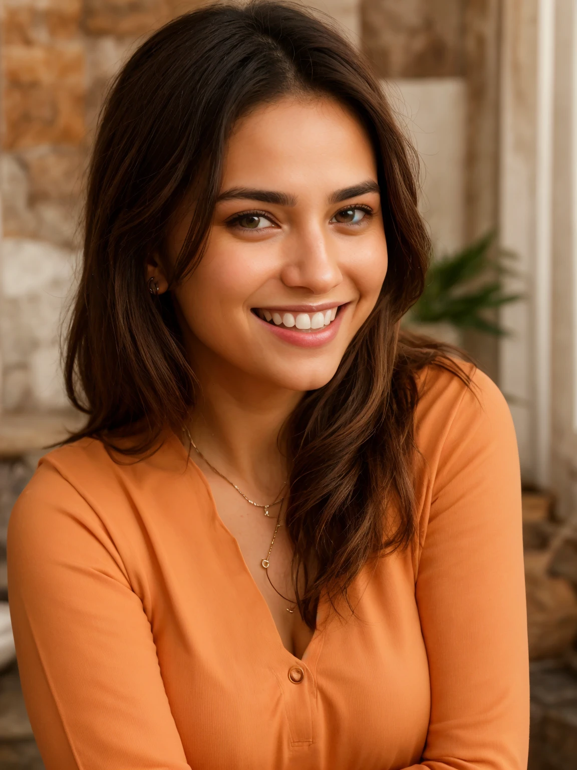 ultra realistic, don'y show the lower teethes