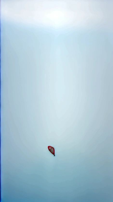 Beautiful 18 year old Korean girl, Parasailing on the blue sea, ((live broadcast)), ((parachute)), alone, air, realistic, Ultra HD, 8K unity wallpaper, ray tracing, Beautiful laugh, (laugh:1.2), red knee length dress, detailed background, detailed skin, detailed dress , stylish appearance, Enjoy parasailing to your heart's content, Beautiful nature background view from the air,