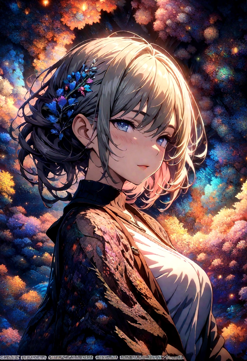(masterpiece, top quality, best quality, official art, beautiful and aesthetic:1.2), (1girl), extreme detailed,(fractal art:1.3),colorful,highest detailed