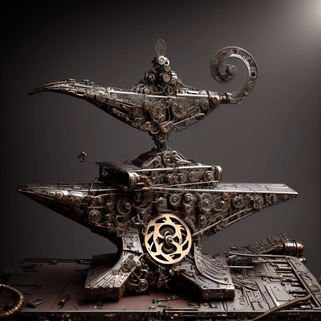 hay un objeto de metal con una llama, 3d, rendido, steampunk, art nouveau renderizado de octanaje, robot steampunk, arte digital steampunk, representado como un render 3d, renderizado en keyshot, airbrush rendering, ciber steampunk 8k 3d, pixar. renderizado de octanaje, Steampunk automaton. renderizado de octanaje, steampunk design, renderizado digital