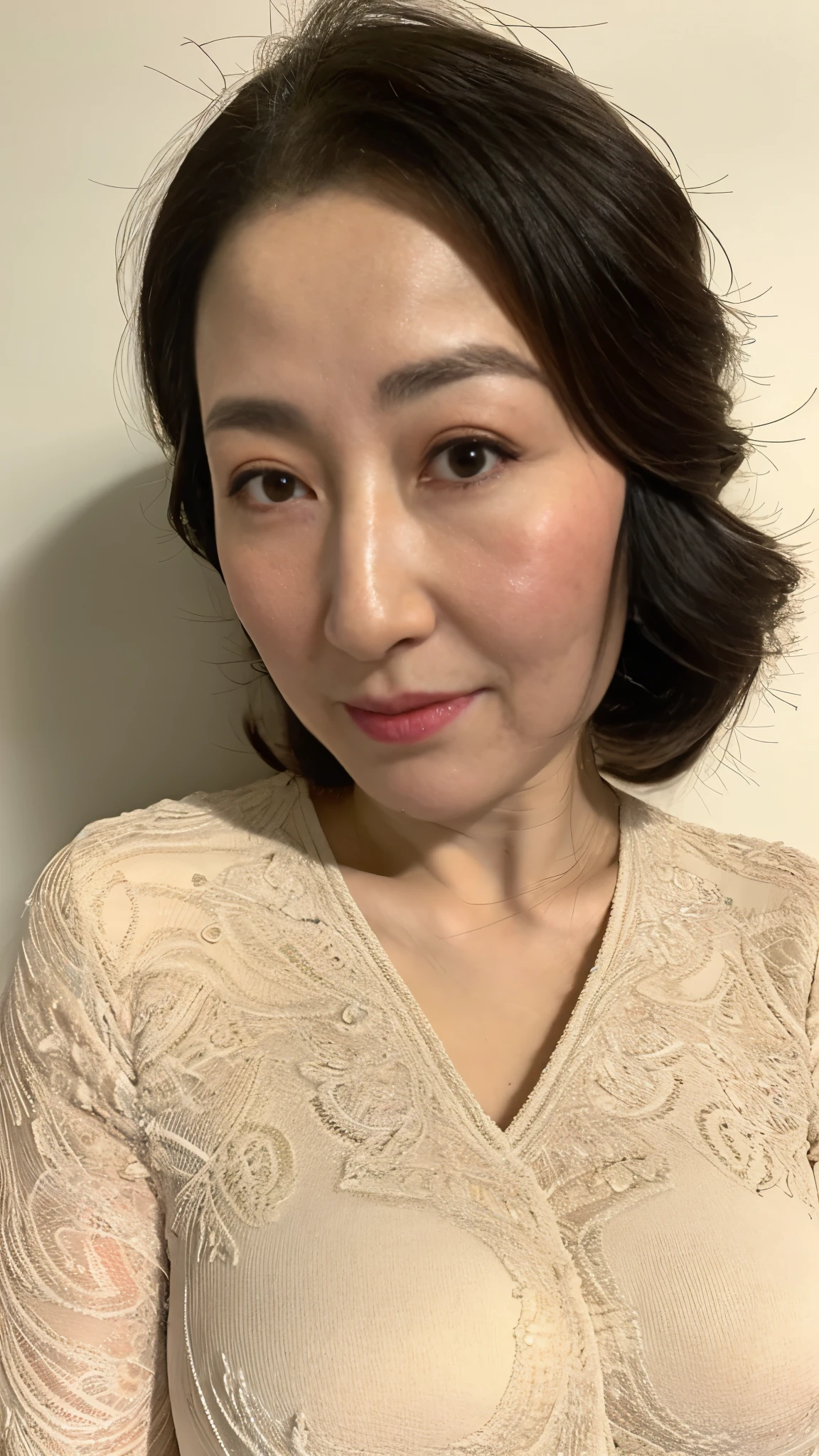 Late Elderly, gravure, From the chest up, Heavy makeup, Highest quality, Super detailed, Realistic, Highly detailed skin, Perfect Anatomy, (1 Japanese Mature), (alone), 100 years old, Big Breasts, Mature Pornstar, Glamour, Sexy, Chromo White Skin, View Viewer,