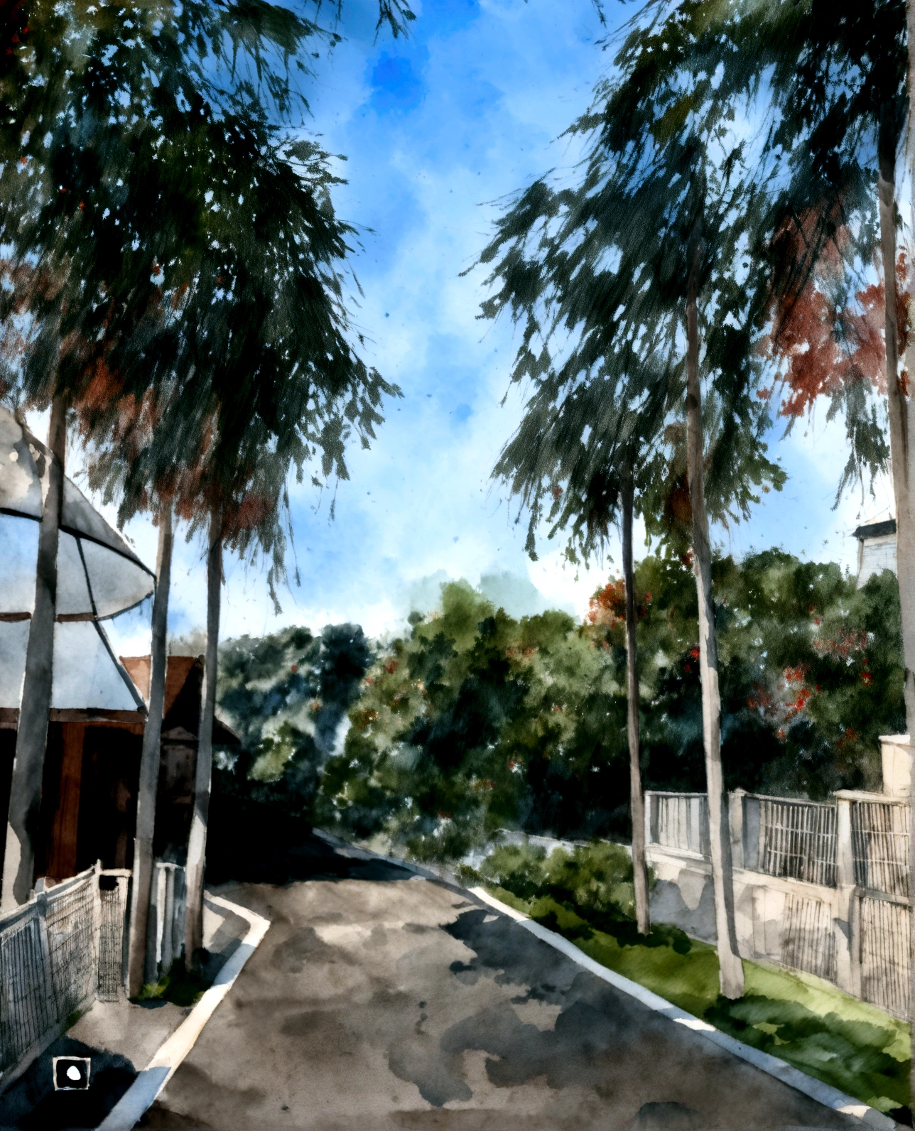 white background,  watercolor paiting, Watercolor blur, ink and watercolor painting