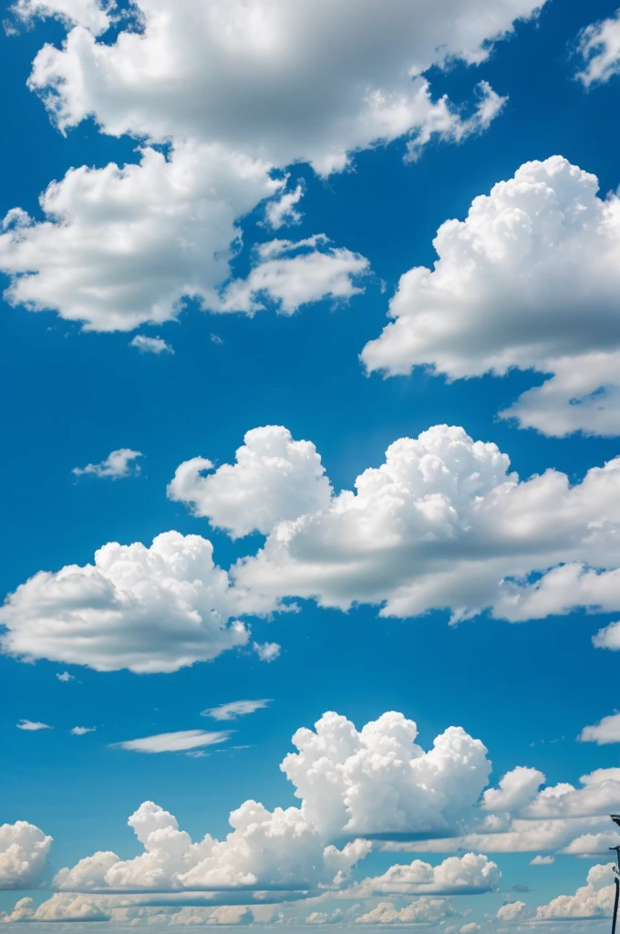 Un hermoso cielo azul con nubes 
