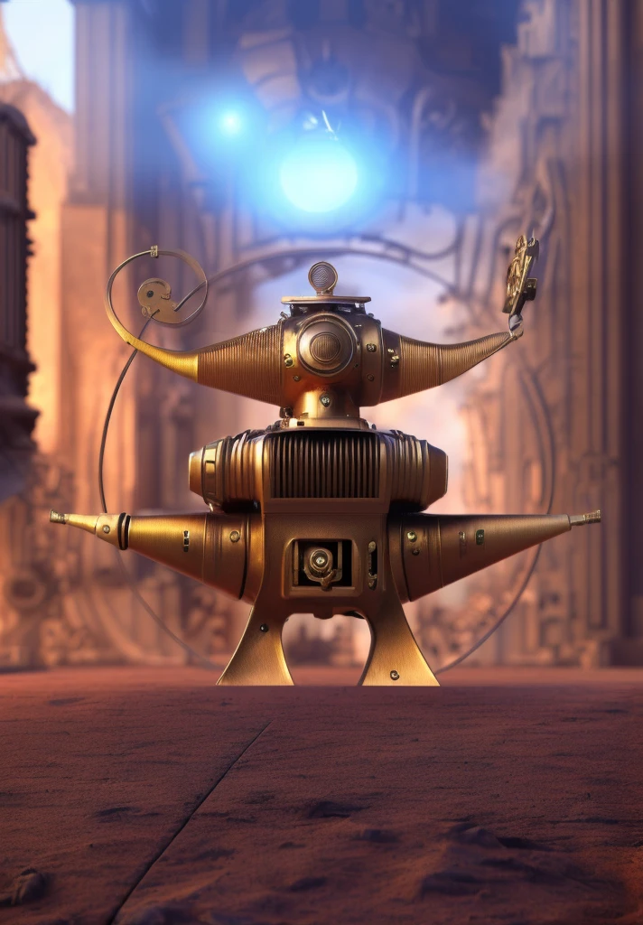 hay un objeto de metal con una llama, 3d, rendido, steampunk, art nouveau renderizado de octanaje, robot steampunk, arte digital steampunk, representado como un render 3d, renderizado en keyshot, airbrush rendering, ciber steampunk 8k 3d, pixar. renderizado de octanaje, Steampunk automaton, Greg Rutkowski. renderizado de octanaje, steampunk design, renderizado digital
