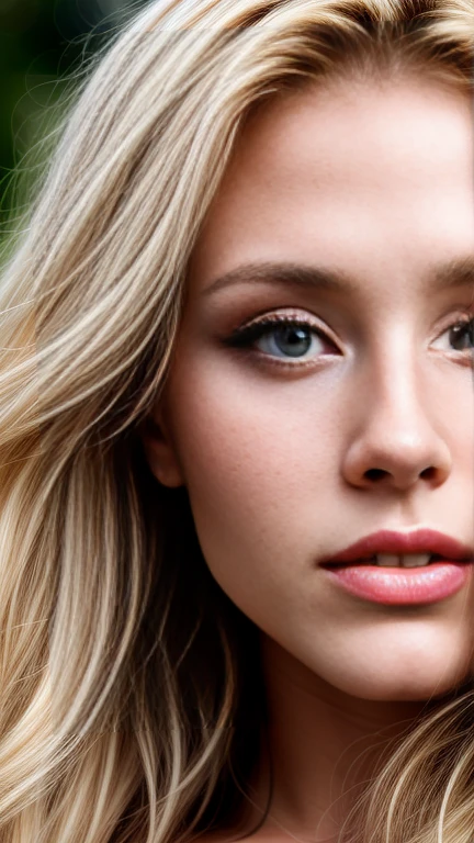 Anastasia Yankova. portrait. only face. face close up. Beautiful young girl. blonde.