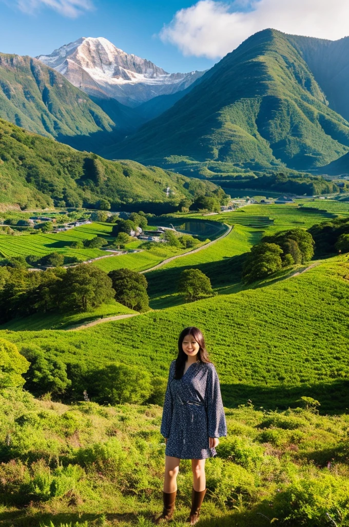 ((Highest quality)), ((masterpiece)), (detailed),Perfect Face,Japanese,landscape,Beauty