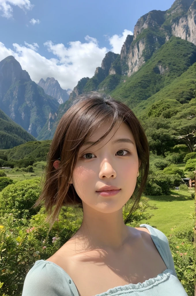((Highest quality)), ((masterpiece)), (detailed),Perfect Face,Japanese,landscape,Beauty