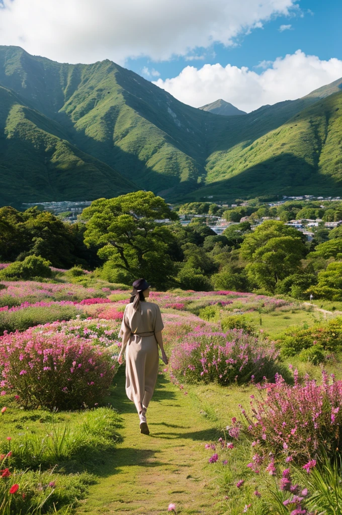 ((Highest quality)), ((masterpiece)), (detailed),Perfect Face,Japanese,landscape,Beauty