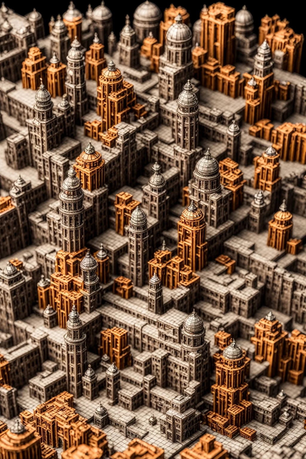 singe style dungeons & dragon old cardboard big city in the back ground doom day