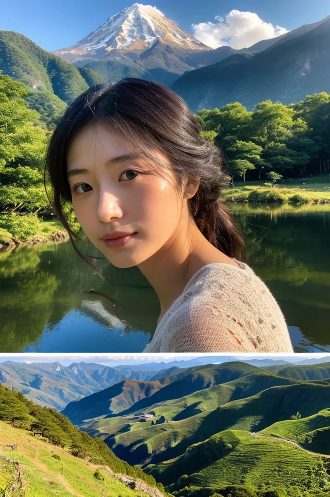 ((Highest quality)), ((masterpiece)), (detailed),Perfect Face,Japanese,landscape,Beauty