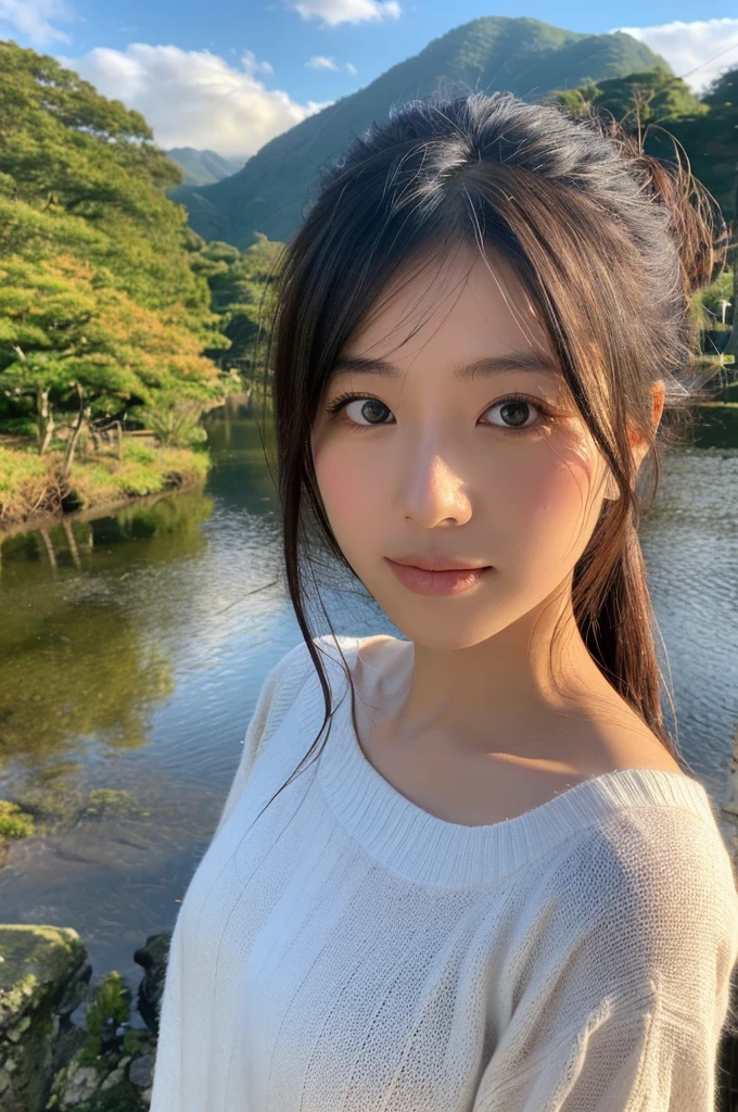 ((Highest quality)), ((masterpiece)), (detailed),Perfect Face,Japanese,landscape,Beauty