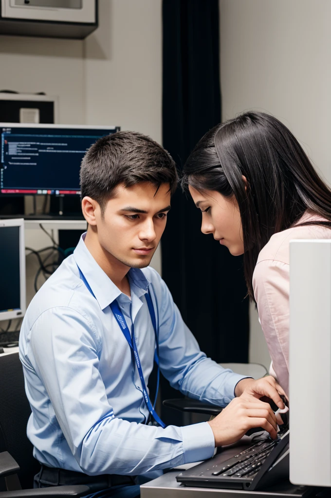 A programmer who is working on a program