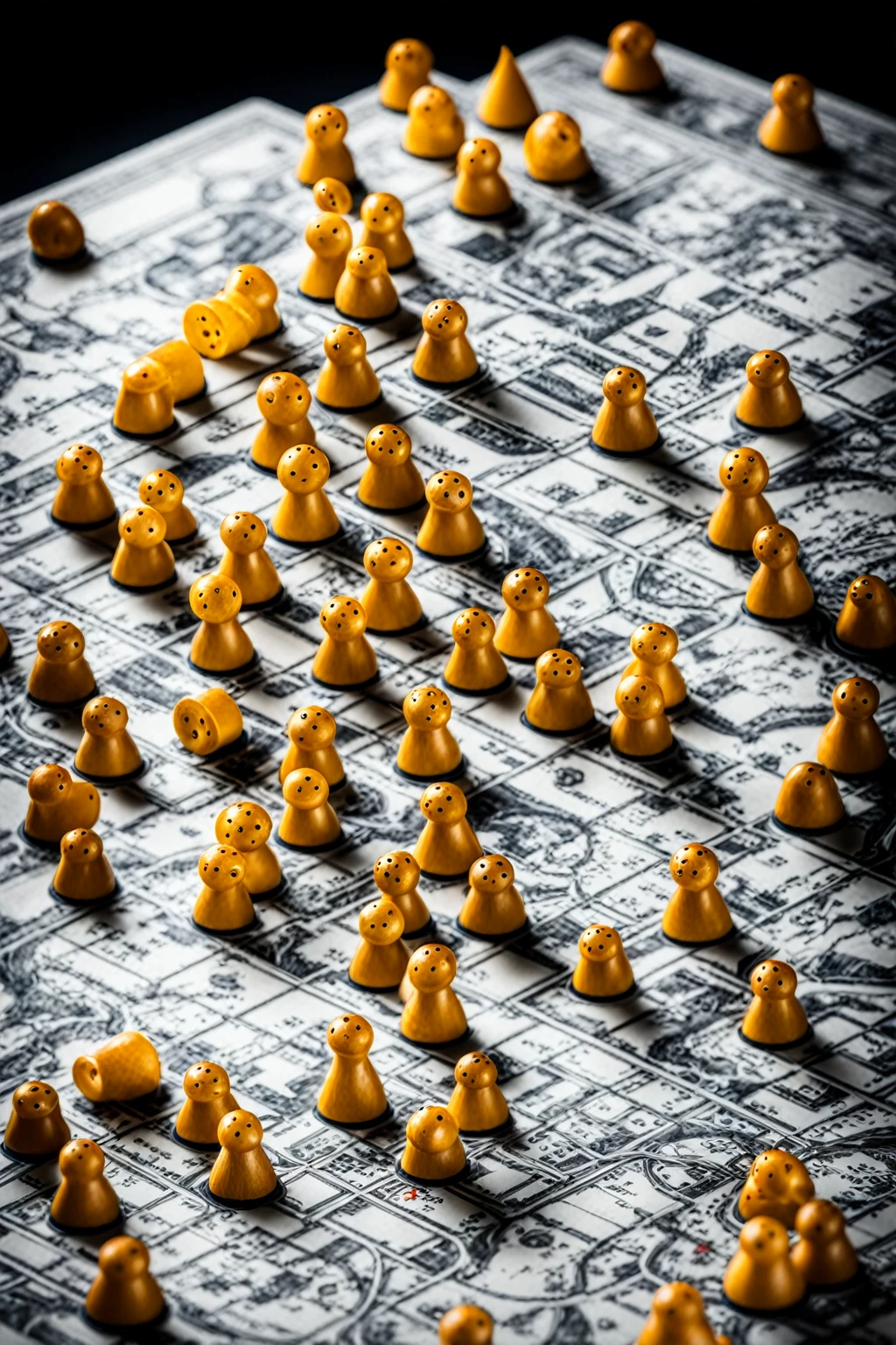 singe style dungeons & dragon old board game big city in the back ground weird ambiance , unusual city unusal colorimetrie , 
